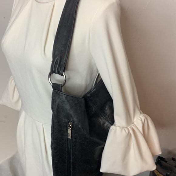 Hobo International Large Black Satchel Shoulder Bag BP5509E - Picture 14 of 15